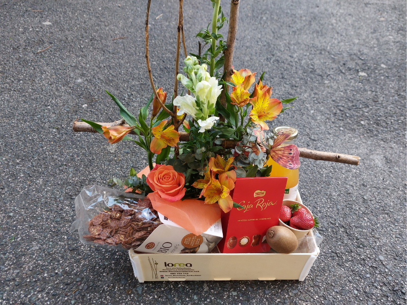 Desayuno bio  y flores