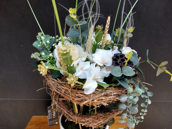 Centro artificial blanco alto 2