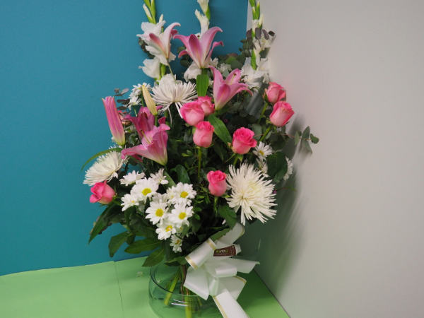 Ramo funerario con color