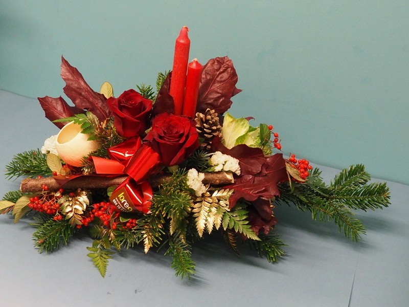 Floristería lorea centro mesa navidad