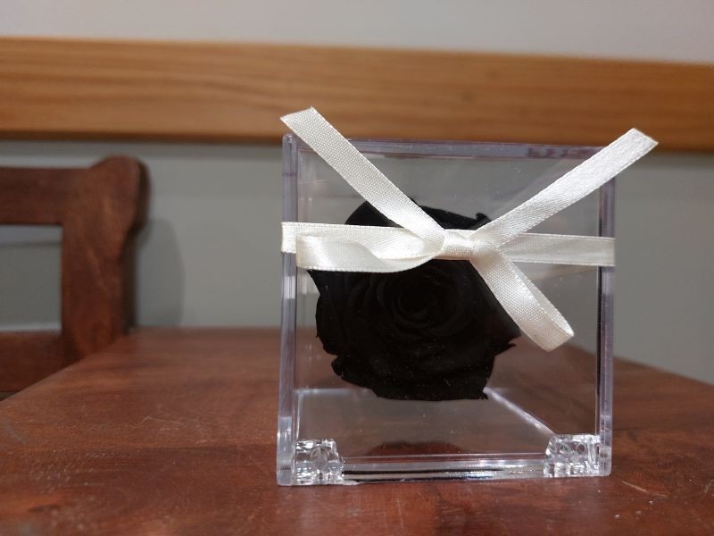 Cabeza de rosa preservada