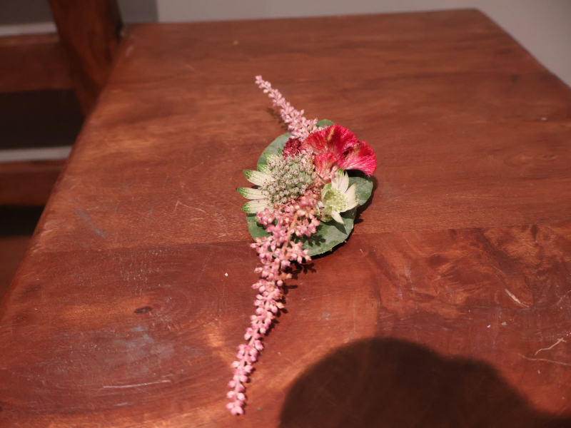 Conjunto ramo de novia y prendido