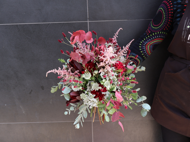 Conjunto ramo de novia y prendido